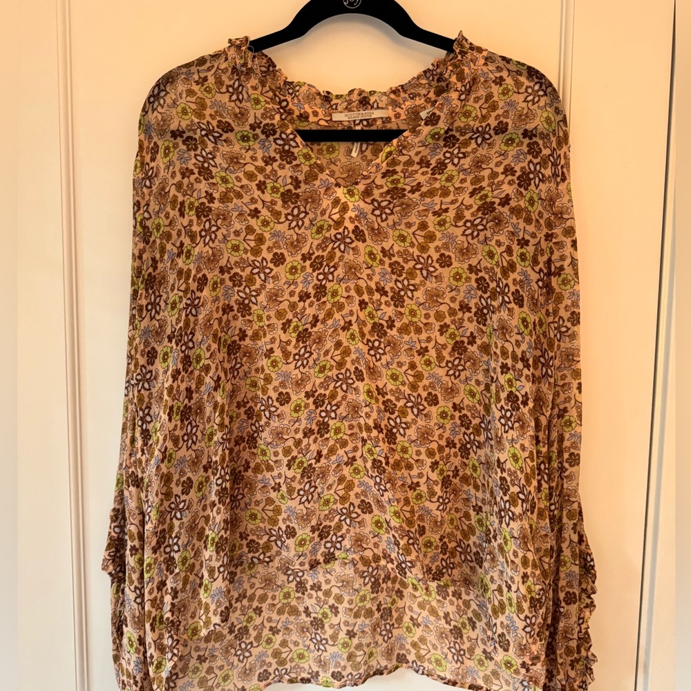 Scotch & Soda Crinkle Chiffon Blouse
